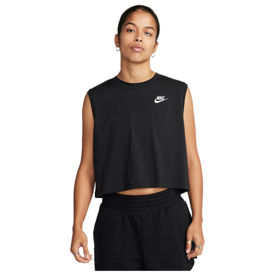Nike Γυναικεία αμάνικη μπλούζα Sportswear Club Sleeveless Cropped Top